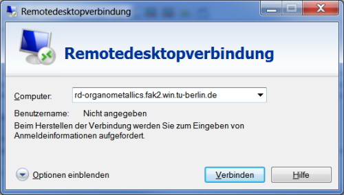 Connect to RD-Server