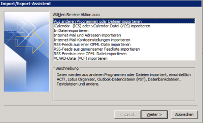 Import Dialog