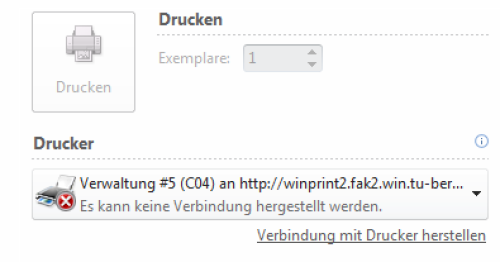 Es kann keine Verbindung hergestellt werden