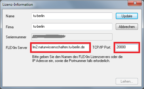 FlexLM Server für Origin