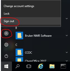 Sign out